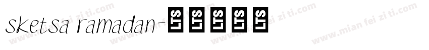 sketsa ramadan字体转换